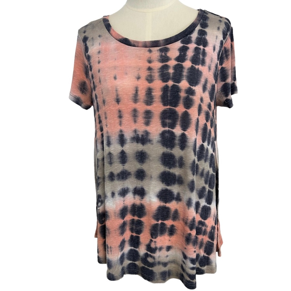 Uge Tie‎ Dye Ribbed Flowy Top Medium